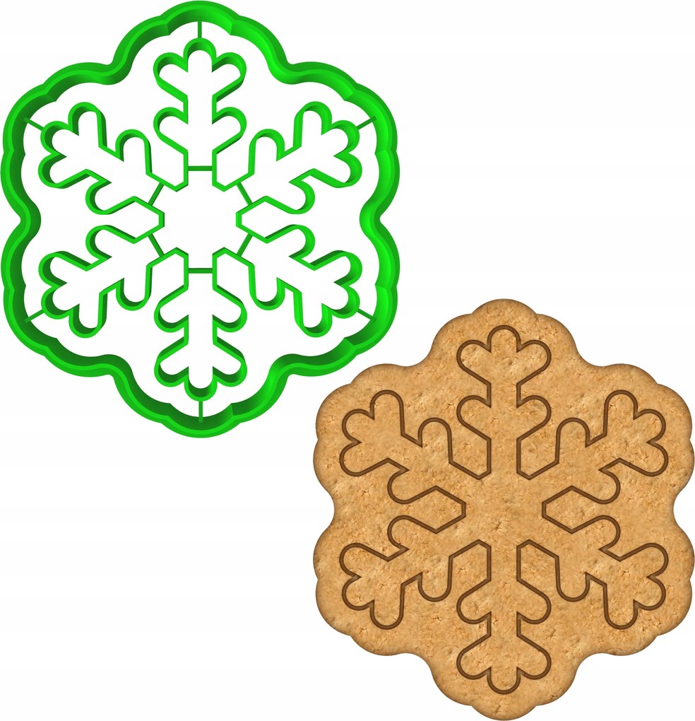 Karácsonyi Forma Mézeskalács lyukasztó Karácsony Hópehely