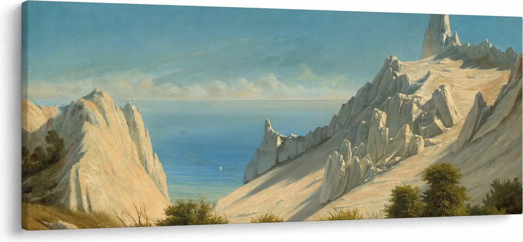 Kép - Georg Emil Libert, View of Sommerspiret, the Cliffs of Møn, reprodukciók (120x50 cm)
