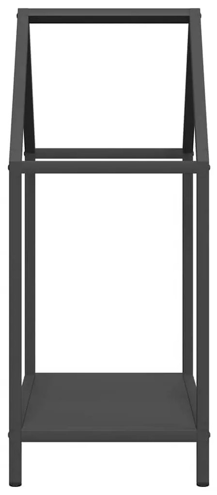 fekete hidegen hengerelt acél tűzifatároló 40x25x60 cm