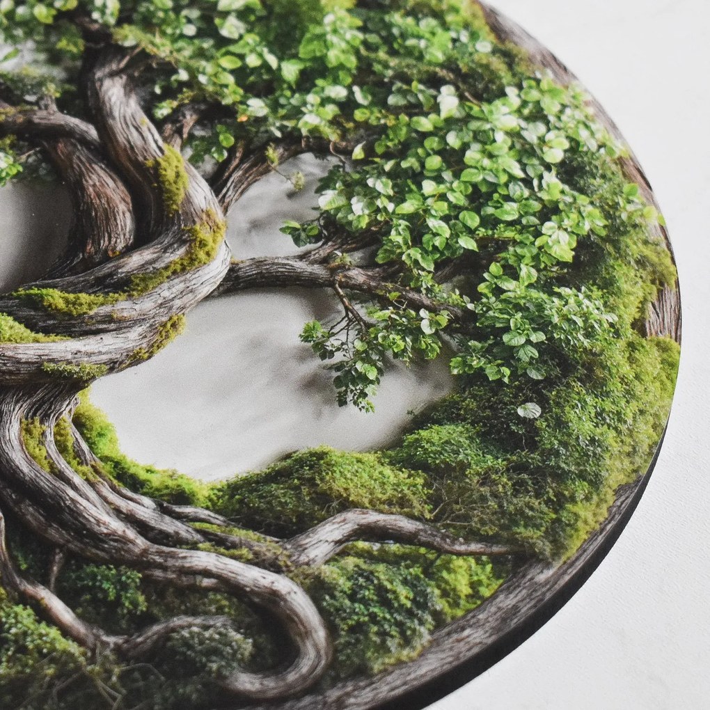 DUBLEZ | Moha Életfa – Luxus hatású fa falikép természetes megjelenéssel