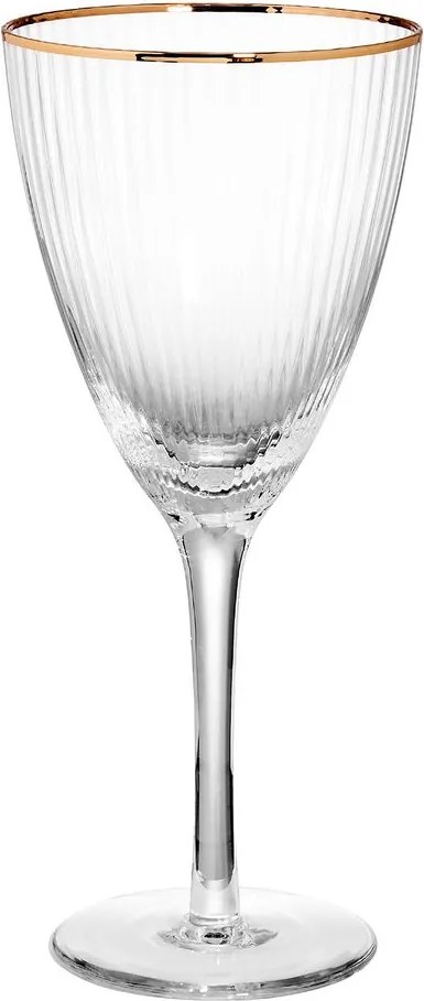 GOLDEN TWENTIES boros pohár arany szegéllyel 280 ml