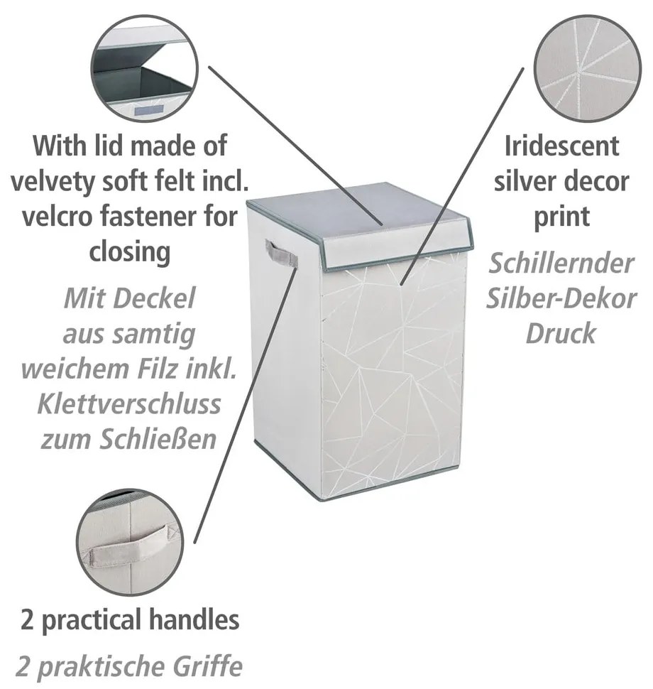 Textil szennyeskosár 63 l Sam – Wenko