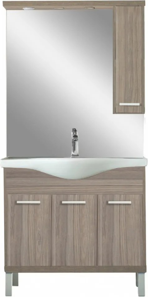 Nerva 85 komplett fürdőszobabútor, Rauna szil