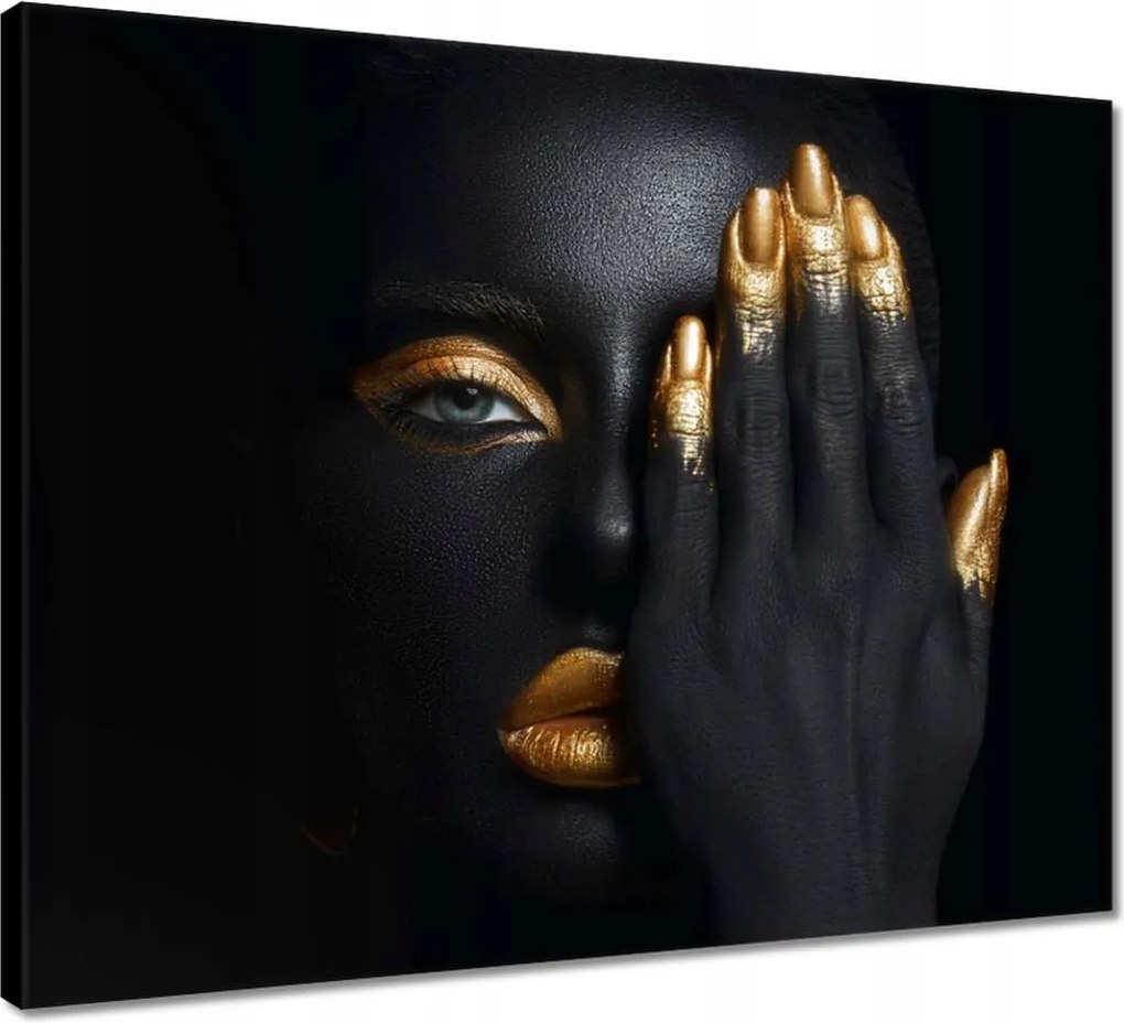 Vászonkép 50x40 Arc az arany tenyér alatt