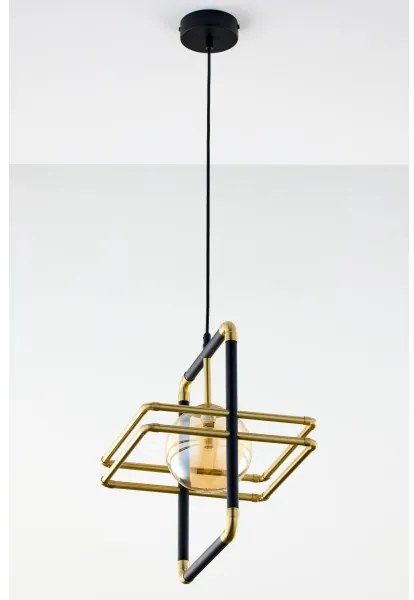 Jupiter 2025 - Csillár zsinóron FIORI 1xG9/10W/230V fekete/arany/bézs