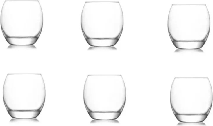 6 részes üveg pohár szett 405 ml