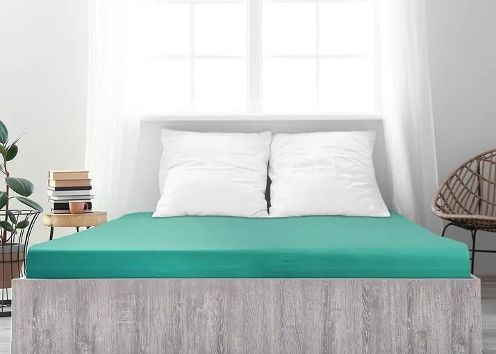 4Home Ideál jersey lepedő zöld türkiz, 180 x 200 cm