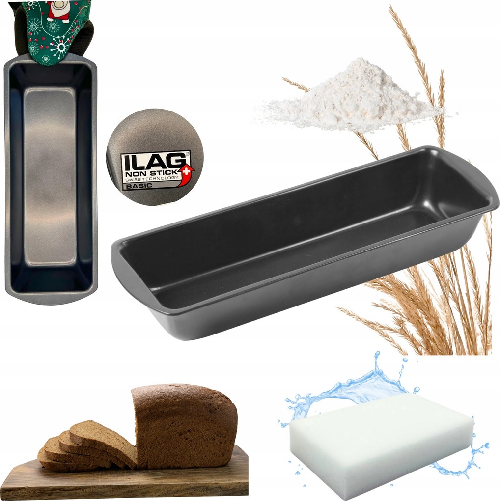 Keksz Forma Téglalap Alakú Tepsi Kenyér Sütéshez Tortaforma