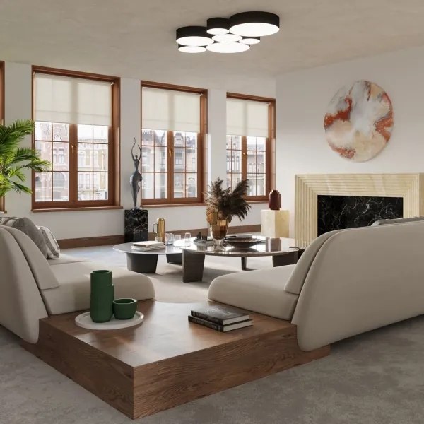 Mennyezeti lámpa ARENA 4xE27/60W/230V fekete