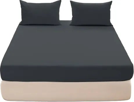 Pamut lepedő 160x200 gumis grafit jersey több színben