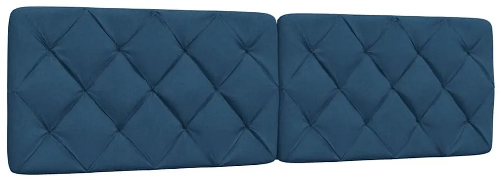 kék szövet fejtámla párna 180 cm