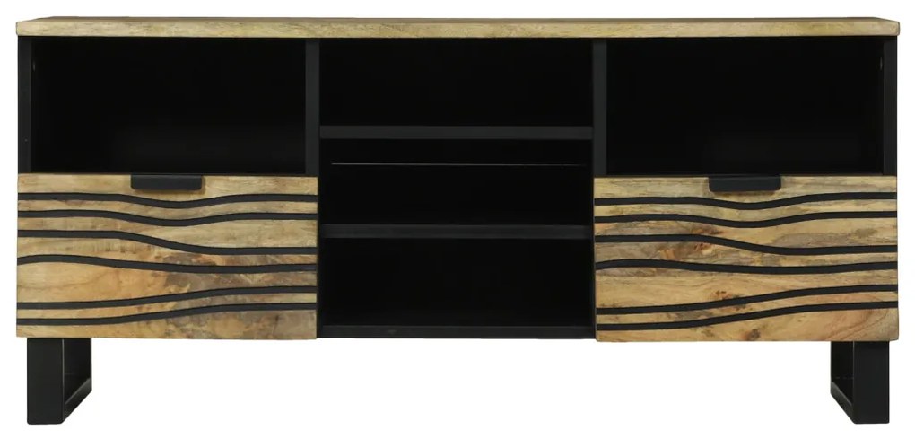 TV szekrény, 100x33,5x46 cm, tömör mangófából készült