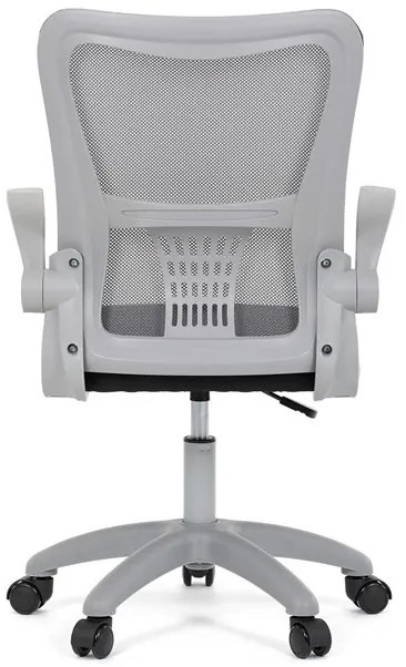 Gyerekszék állítható magassággal, szürke hálós háttámlával. KA-K2008 GREY