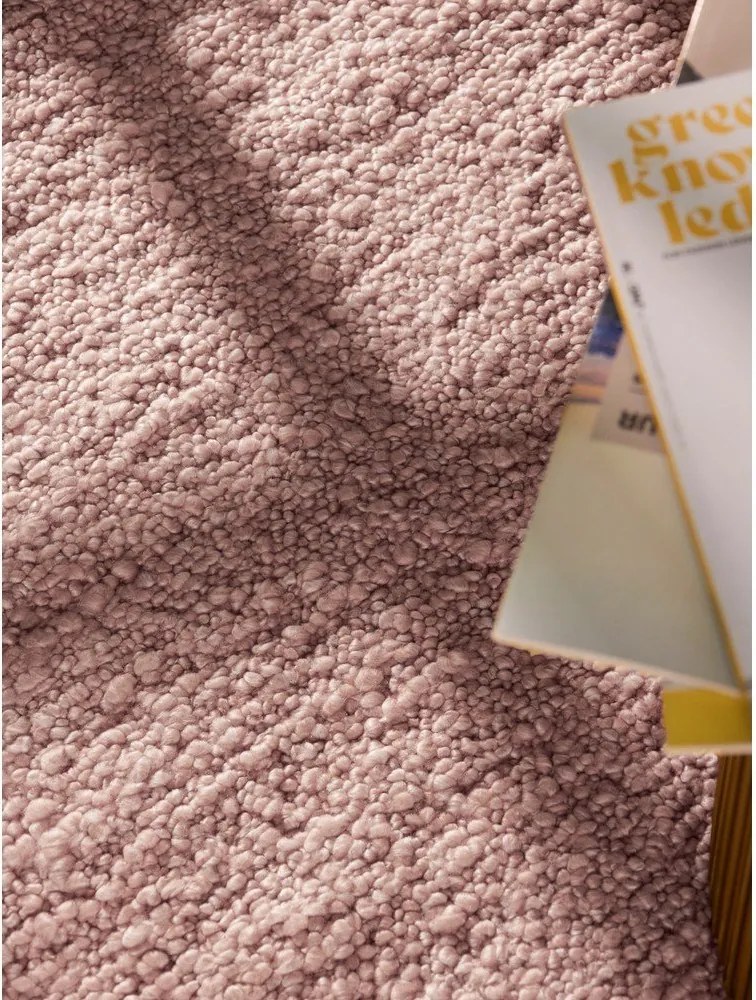 Törtrózsaszín kézi szövésű buklé futószőnyeg 80x200 cm Notting Hill Portobello – Ted Baker