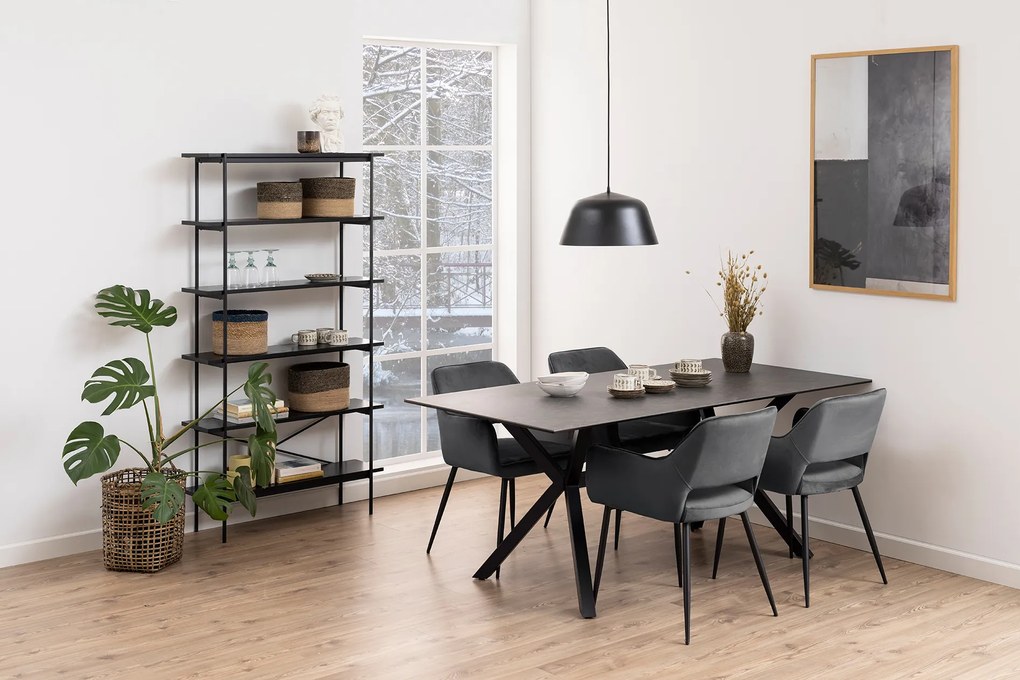 MAZZONI EXPORT LORA Szürke (Dublin 40 szövet) - MODERN KARFÁS SZÉK