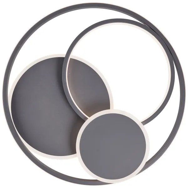 Brilliant - LED Dimmelhető mennyezeti lámpa RUNDA LED/50W/230V 3000-6500K fekete + távirányító