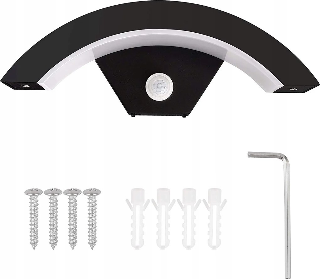 18W Kültéri fali lámpa Led kerti mozgásérzékelő IP65