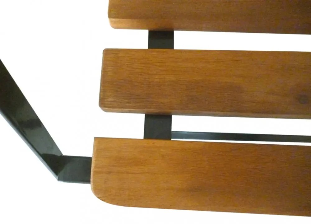 összecsukható tömör akácfa kerti pad 112 cm