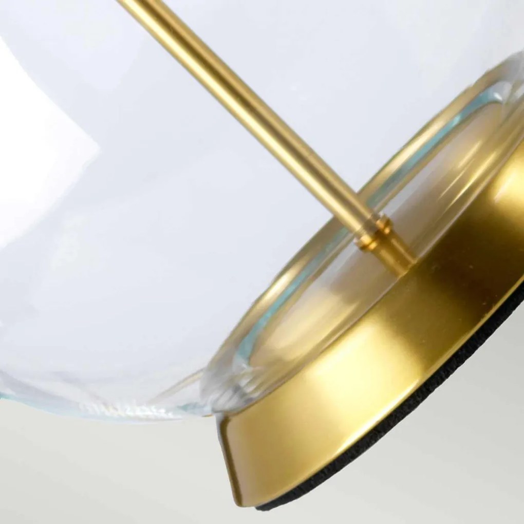 Elstead Lighting Orb ORB-CLEAR-AB-WHT Asztali lámpa 1x60W/E27