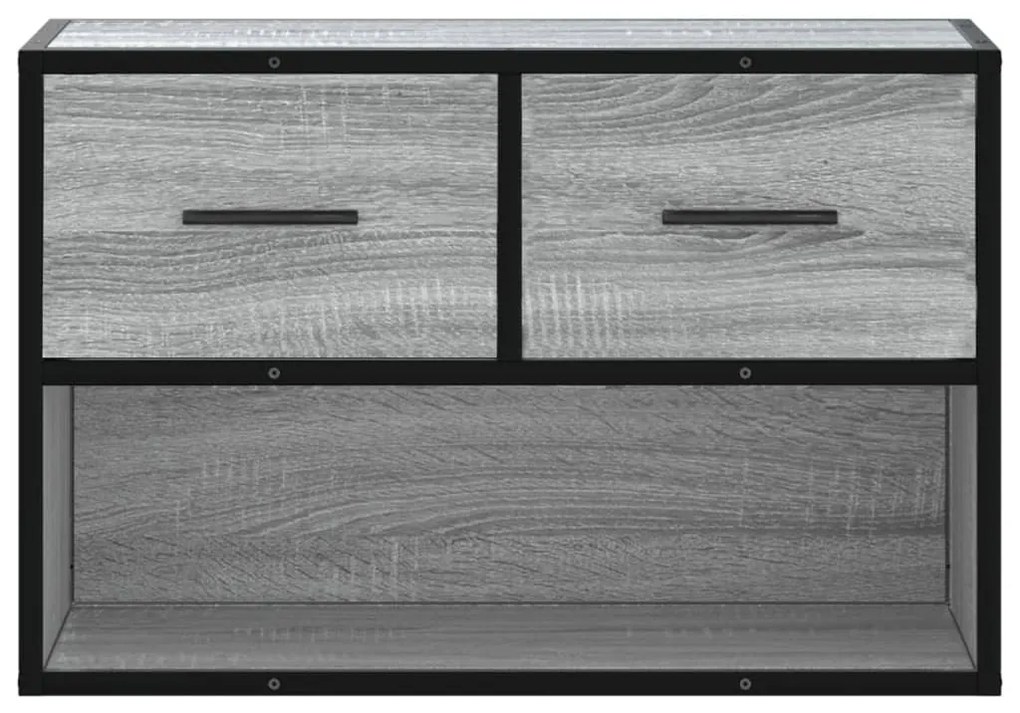szürke sonoma színű szerelt fa TV-szekrény 60 x 31 x 39,5 cm