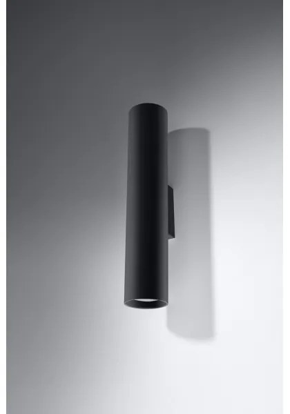 Sollux SL.0330 - Fali lámpa LAGOS 2 2xGU10/10W/230V fekete