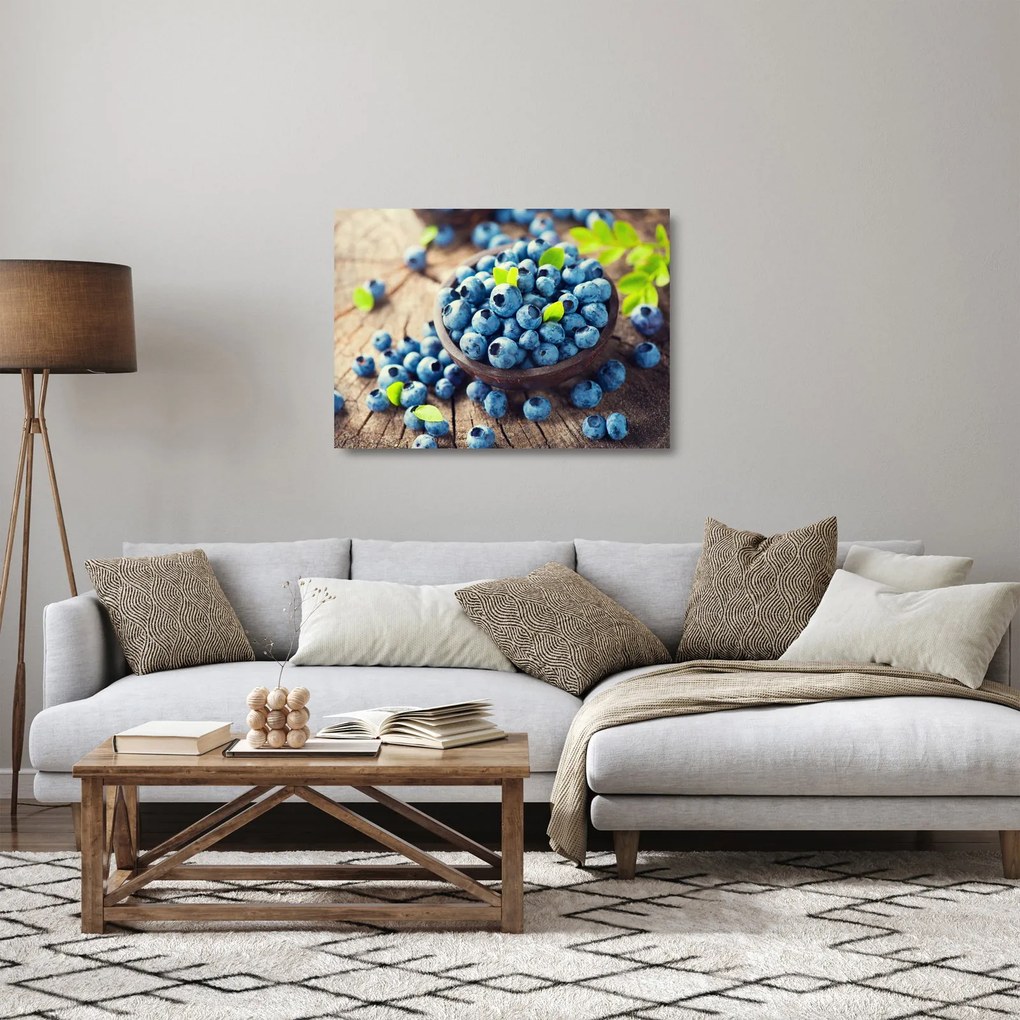 Kép - Áfonya (üvegen) (70x50 cm)