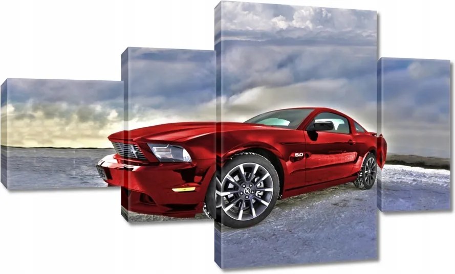 Vászonkép 130x80 Piros Ford Mustang