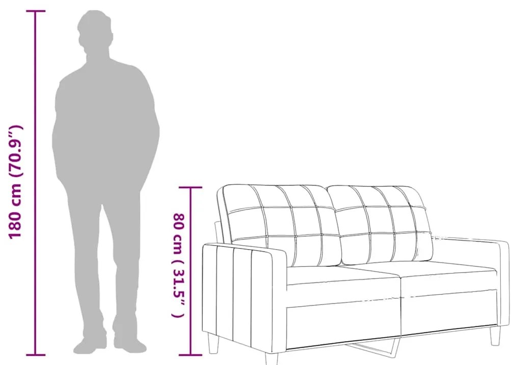 2 személyes bordó műbőr kanapé 120 cm