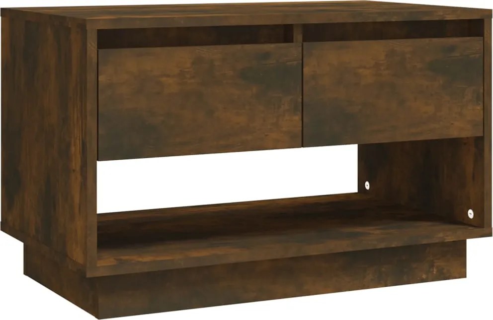 vidaXL füstös tölgy színű szerelt fa TV-szekrény 70x41x44 cm