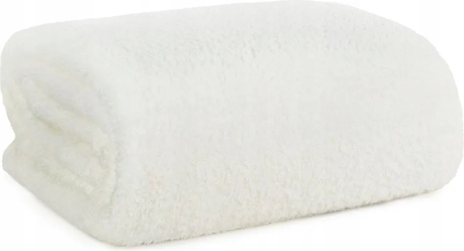 Ágytakaró pléd Lori fehér 70x160 polár meleg puha