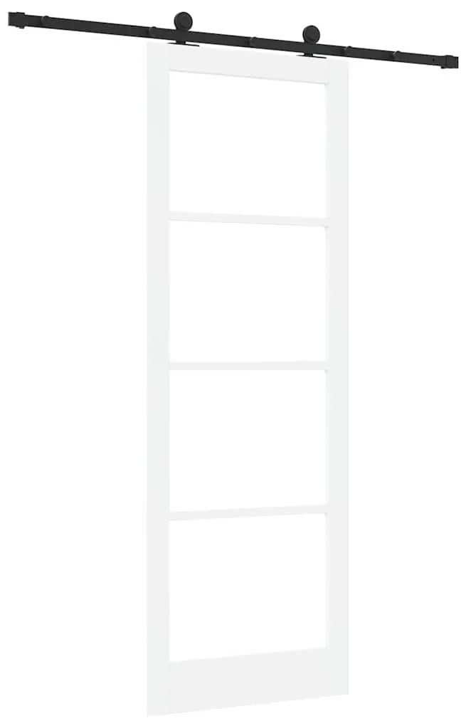 Csúszóajtó ORKDAL Fehér 83 x 232 cm Fa és fém