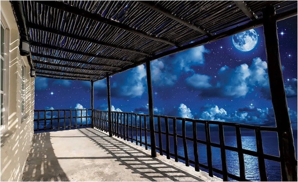 3D fotótapéta kilátás a teraszról fotótapéta 368 x 254