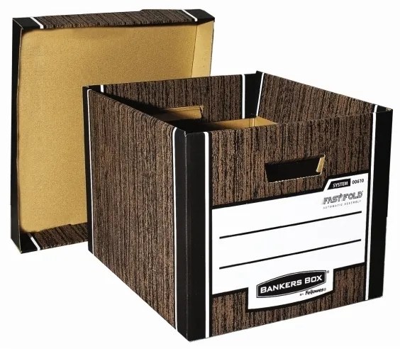 Irattartó Fellowes Bankers Box Woodgrain 2 db / csomag, kék