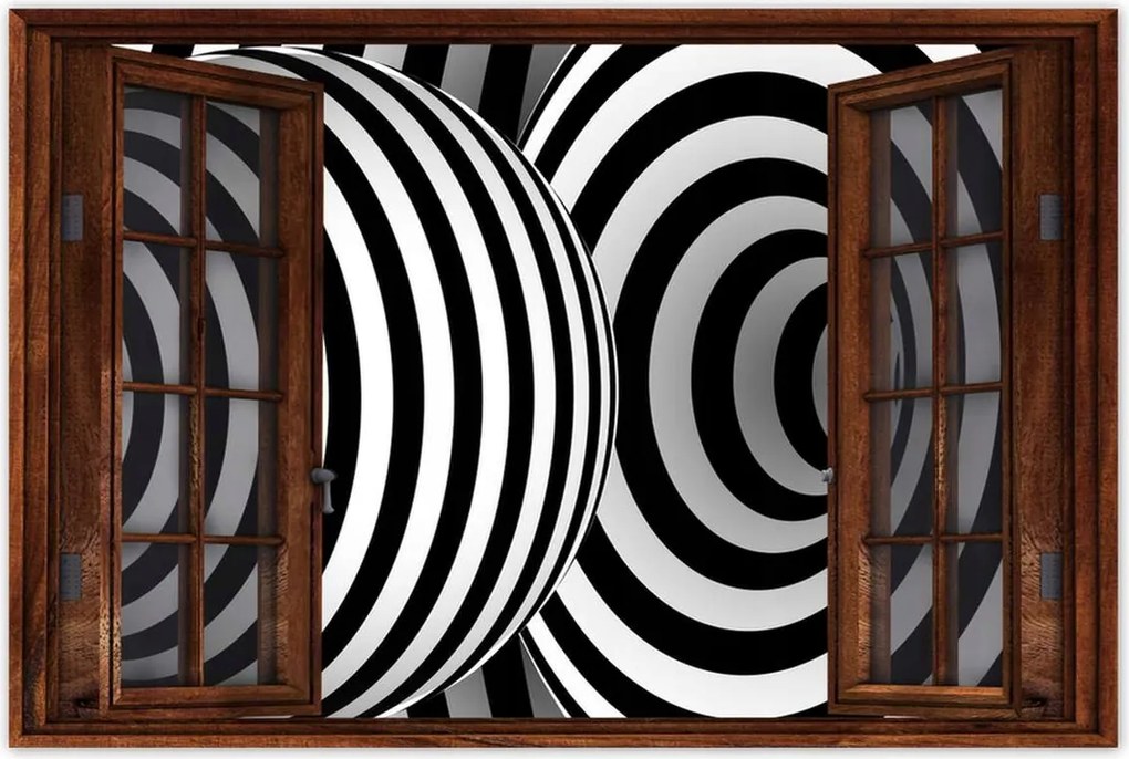 Poszterek 120x80 Absztrakt fekete-fehér