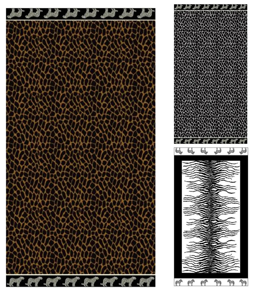 Afrika barna leopárd strandtörölköző