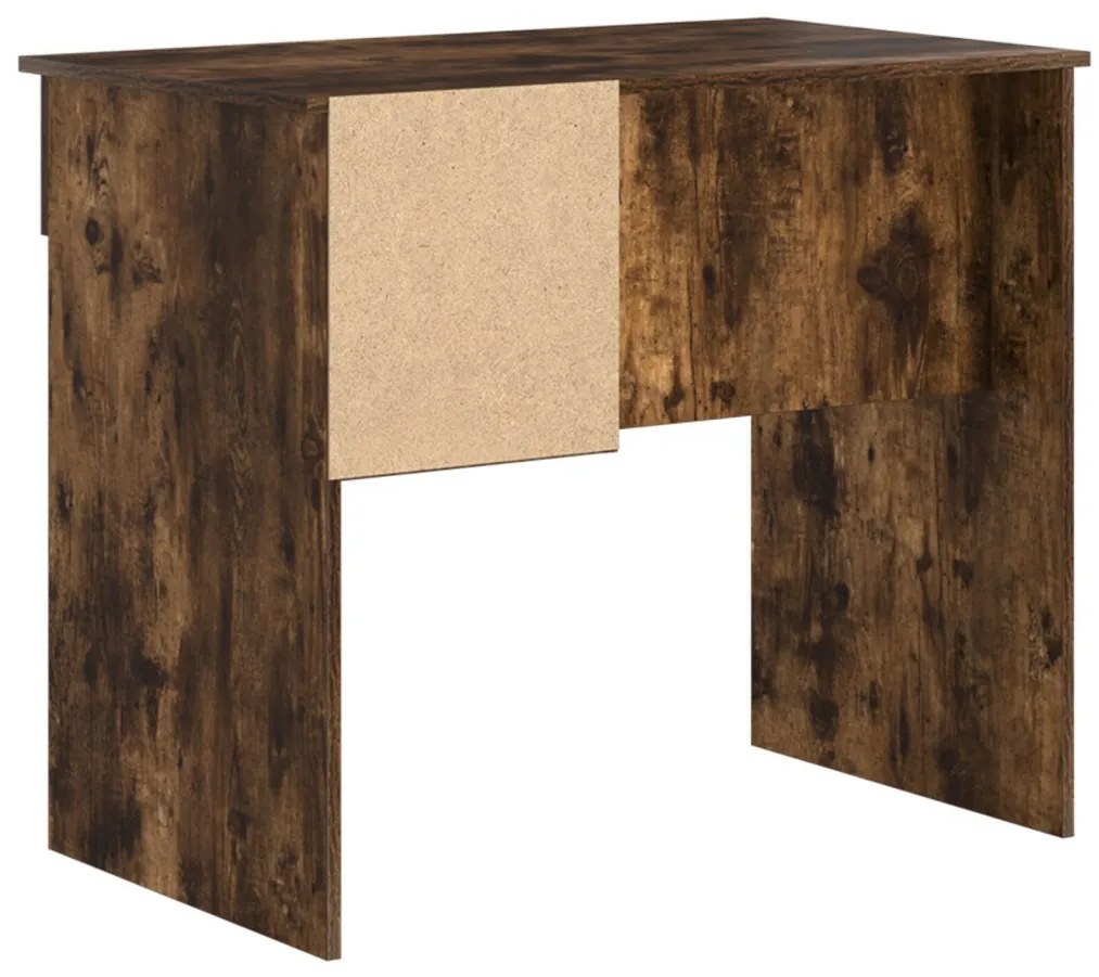 Tárolós asztal Füstölt tölgy 90x49.5x75 cm Mérnöki fa