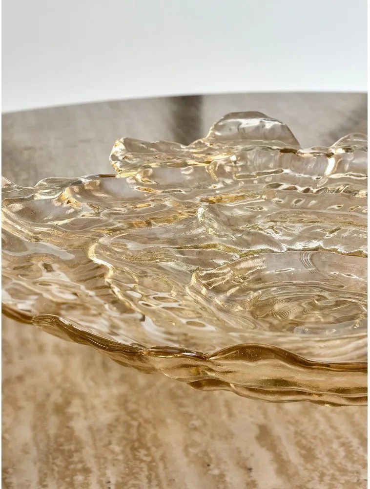 Bézs üveg tál ø 38,5 cm Asimi – Bloomingville