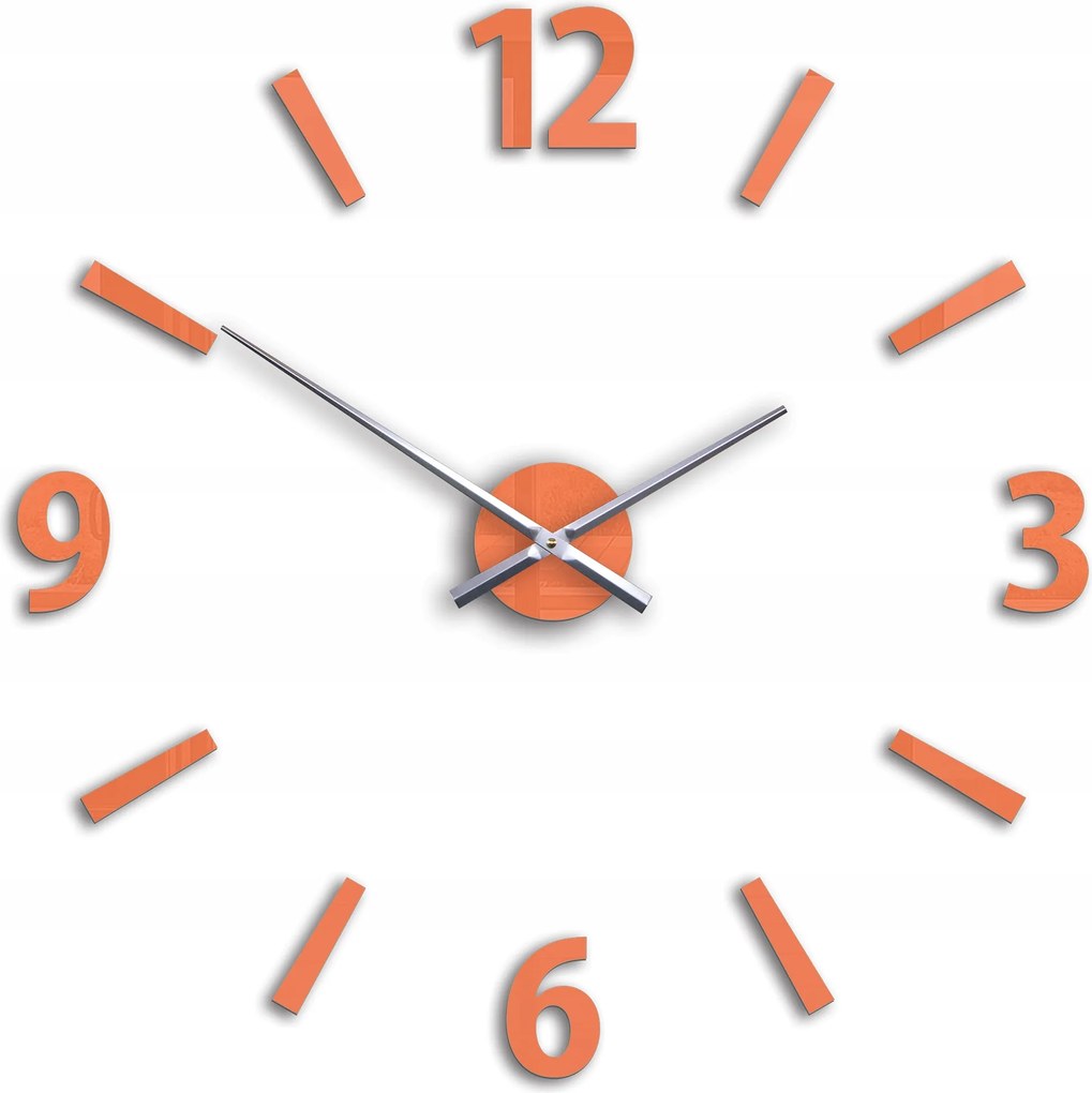 Nagy falióra ModernClock Klaus Narancssárga