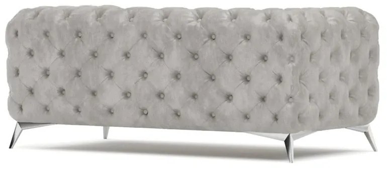 Világosszürke bársony kanapé 185 cm Chelsea – Ropez