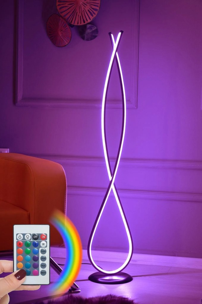 Állólámpa, Infinity Fekete - Multicolor