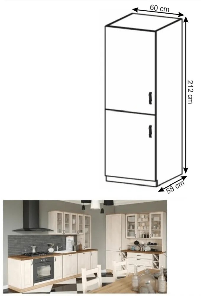 Élelmiszer konyhaszekrény D60R Regnar. 1014787