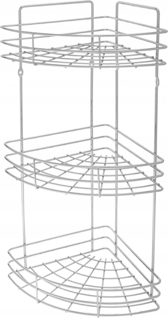 Fürdőszobai Sarokzuhany Polc 3 Szintes