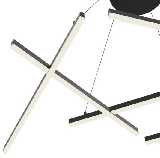 Maytoni MOD016PL-L75B - LED Csillár zsinóron LINE LED/79W/230V fekete