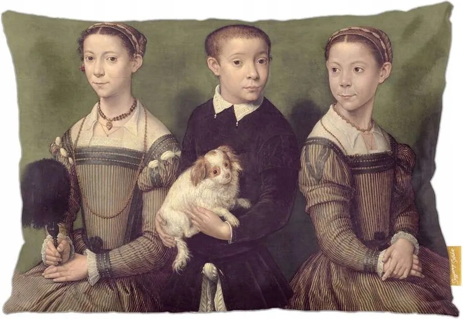 Párna Három gyerek kutyával Sofonisba Anguissola