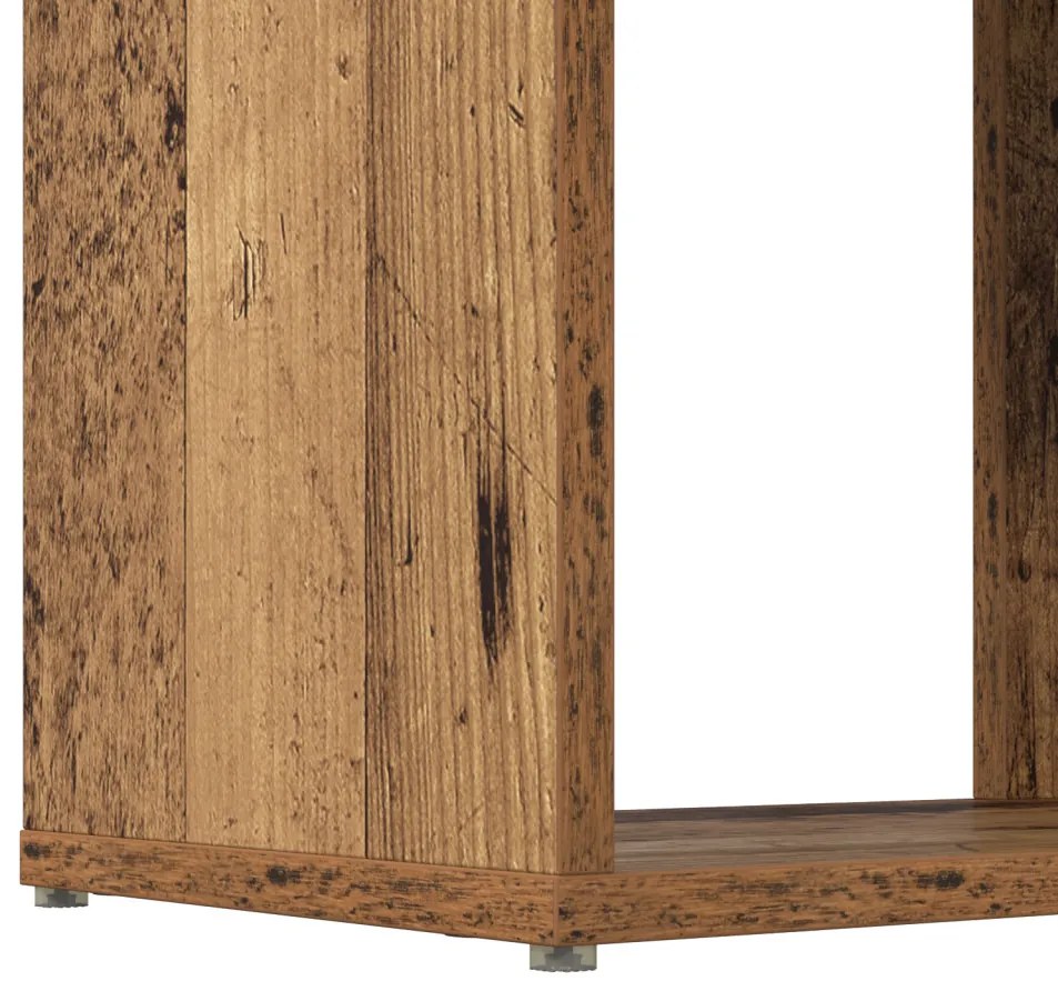 Tárolóegység Régi fa MDF 60 x 24 x 124 cm Tárolóegység