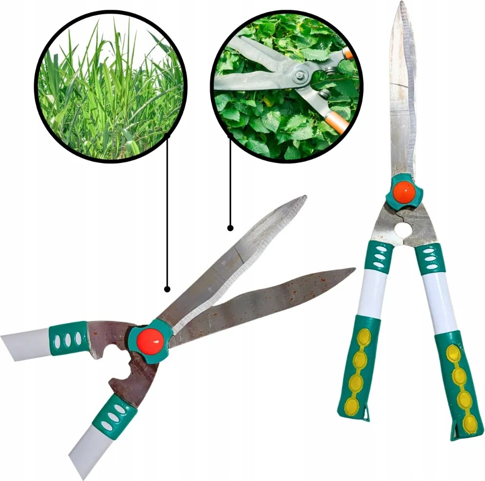 Kerti Olló Metszőolló Kerti Sövény Fűbokrokhoz 50CM Kézi