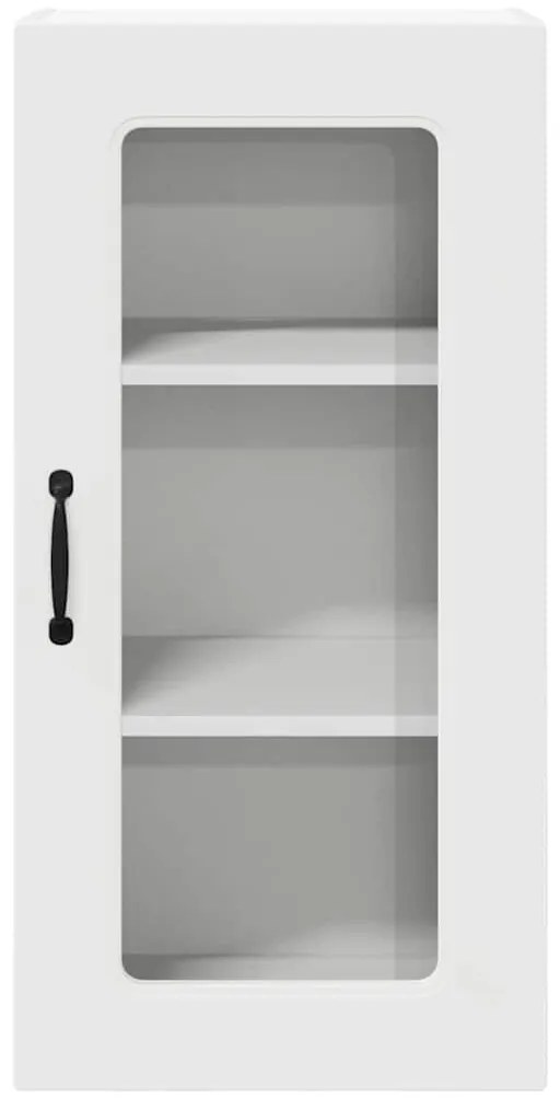 Fali konyhaszekrény polcokkal Fehér 40 x 31 x 80 cm Faanyag