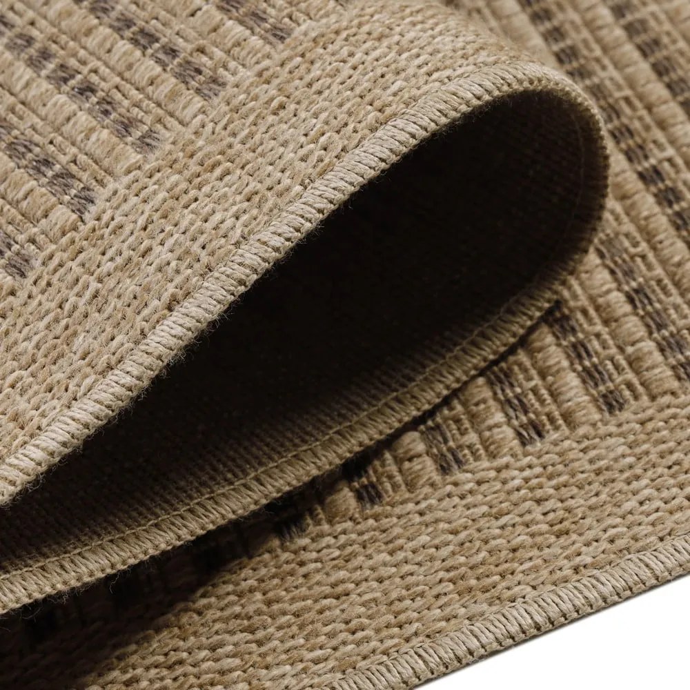 Natúr színű kültéri szőnyeg 80x150 cm Dhaka – Ayyildiz Carpets