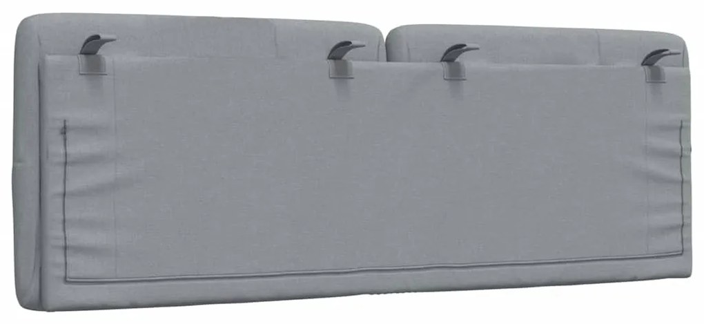 világosszürke szövet fejtámla párna 140 cm