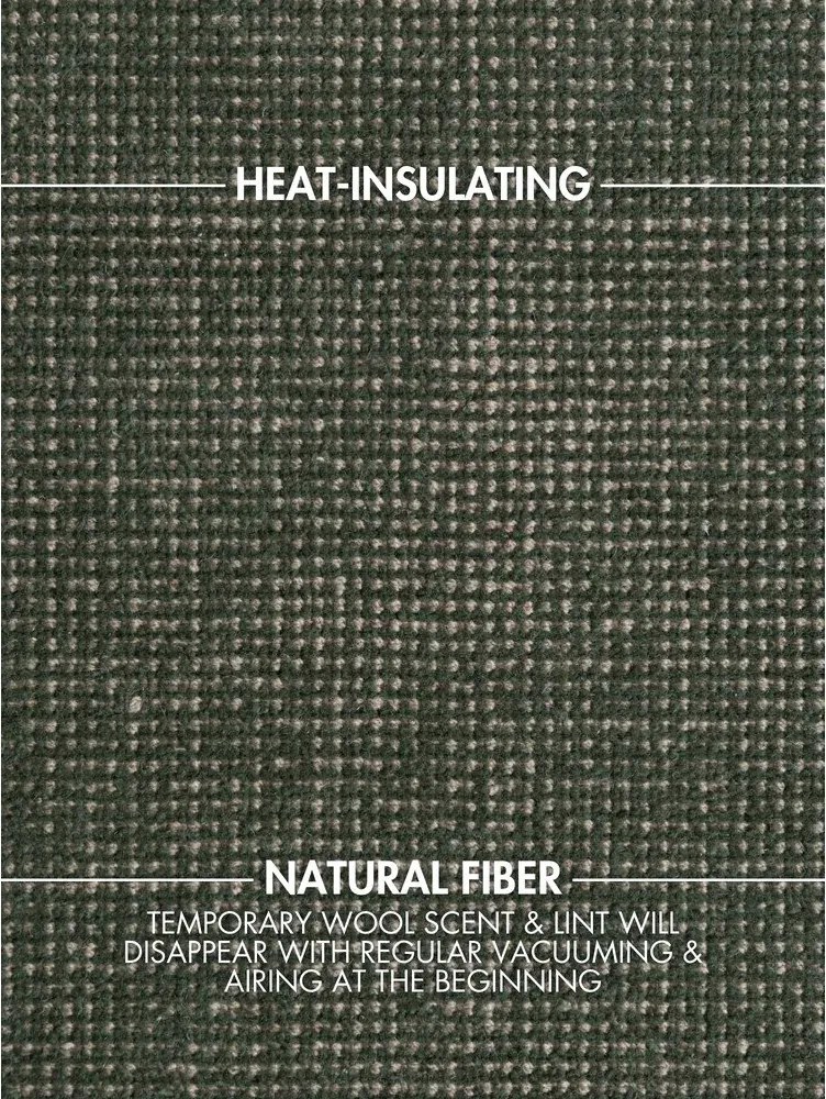 Sötétzöld kézi szövésű gyapjú szőnyeg 120x170 cm Greenwich – Ted Baker